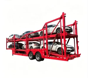 China 2/3 Axle Double Deck Car Transport Semi Trailer High Loading Efficiency Factory Supply