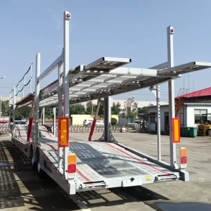 China 2 Axles Two Floor Vehicle Transport Car Carrier Trailer
