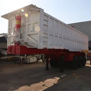 China Export Standard 3 Axle Front Hydraulic System U Shape Dump Semi Trailer for Heavy Duty Use