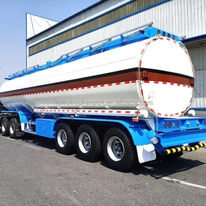 China Factory 3 Axle Semi Trailer Fuel Tanker Truck Trailer for Oil Transport