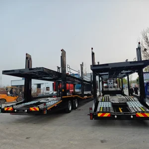 China Factory Provide New 2 3 4 Axle Heavy Duty Transportation Utility Car Carrier Semi Trailer