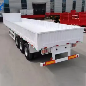 China Factory Selling Heavy Duty 50 Ton 3axle Cargo Transporter Semi Truck Trailer New Semi Trailers