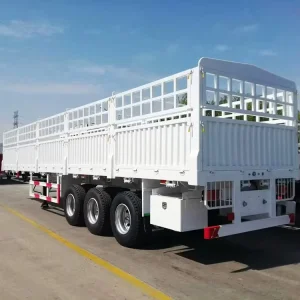 China Factory Selling Heavy Duty 50 Ton 3axle Cargo Transporter Semi Truck Trailer New Semi Trailers