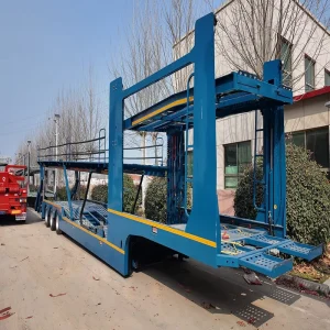 China Factory Supply 6-8 Car Double Deck Car Carrier Trailer With Ramps