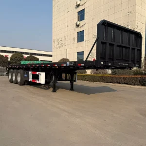 China-Made 3-Axis / 4-Axis Flatbed Semi Trailer for Container Transport