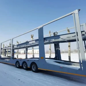 China Manufacturer 2 Axles Heavy Duty Car Transport Car Carrier Semi Trailer Car Trailers