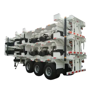 China Manufacturer 3 Axle 40ft 20ft Skeleton Semi Trailer Skeleton Container Chassis Trailer for Sale