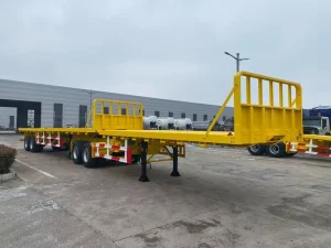 China Manufacturer 40ft Flatbed Trailer Heavy Duty Semi Trailer for Cargo Transport