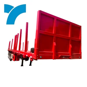 China Manufacturer Container Truck Trailer 3 Axles 60ton 40ft Flatbed Semi Trailer with Truck Trailers