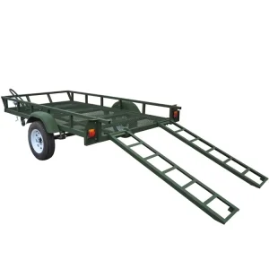 China Small Atv Tow Behind Utility Trailer Motorcycle Carrier Trailer