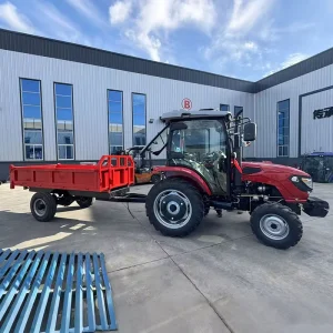 China Supplier Agriculture Machinery Equipment 4×4 120hp Agriculture Wheel Tractor with Farm Trailer
