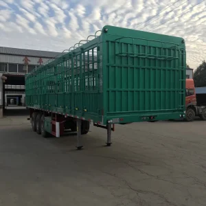 China Supplier Sales JINFENG Steel Side Wall Fence Cargo Flat Lorry Truck Trailer Semi Trailer 40 60 Tons