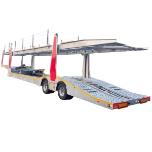 China Supplier Steel Double Deck Car Carrier Semi-Trailer with 40-100Ton Payload and Heavy Duty Landing Gear
