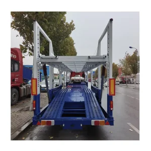 China Trailers Auto Transport Hydraulic Car Carrying Trailer for Sale 2 Axles Auto Transport Trailers Carrier for Sale