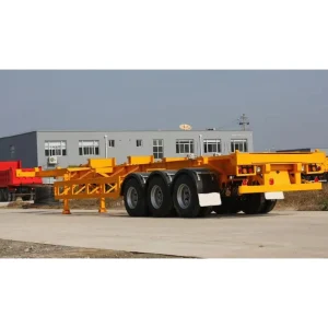 China Trailers Manufacture Shipping Container Utility Semi-trailer 20FT 40FT Cargo Skeleton Container Semi Trailer Truck