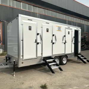 Chinese Factory Mobile Restroom Trailer Portable Mobile Toilet Trailer For Outdoor