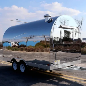 Circular Food Truck Trailer Custom OEM Mobile Catering Trailer Factory Manufacturer for Coffee Bar Street Food Business