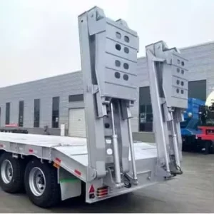 Color Can Be Customized 2 Axles Heavy Duty Lowbed Trailer with 40ton Capacity