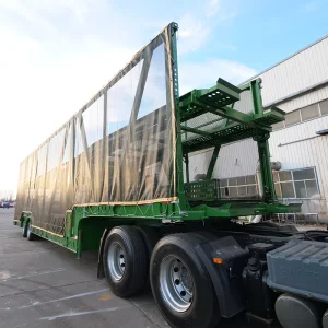 Commercial Car Hauler Trailer Open 6 Car Auto Transport Trailer Gooseneck Detachable 21000 LBS Capacity
