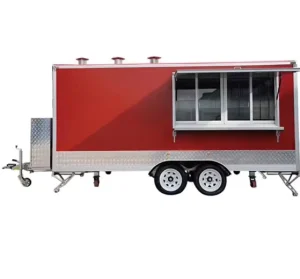 Commercial Concession Trailer Fully Equipped Mobile Pizza BBQ Mobile Pizza Oven Food Truck Trucks Fast Food Trailer for Sale