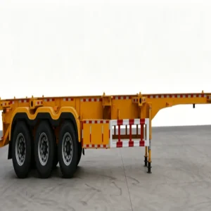 Commercial Extendable Skeleton Semi-Trailer Adaptable for 20ft 40ft Containers 12r22.5 Tires >30000kg Payload