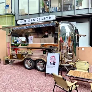Commercial External Sales End Convenient Retail Trailer Coffee Bar Milk Tea Cake Hot Dog Sandwich