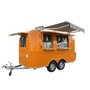 Commercial Grade Mobile Kitchen Food Truck Sheet Metal Concession Trailer for Burger Pizza Hot Dog Selling