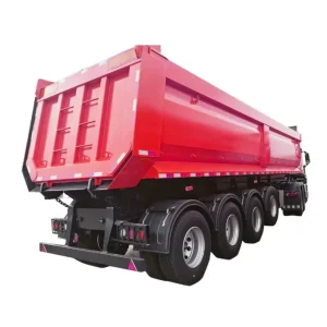Commercial Lifting 3-4 Axles Heavy Duty Steel Customized 40-80T Hydraulic Tipper Rear Dump Semi Trailer
