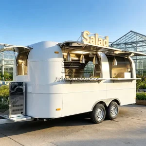 Commercial Mobile Food Trailers Fully Equipped Pasta Food Trailer Shawarma Tacos Outdoor Food Truck for Sale Mauritius USA UK