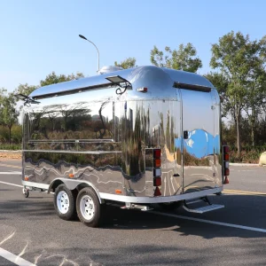 Commercial Mobile Food Truck Fully Equipped Fast Food Trailer for Coffee Pizza Ice Cream Sales