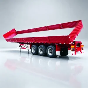 Commercial Side Dump Tipper Trailer Sand Stone Bulk Transport Vehicle