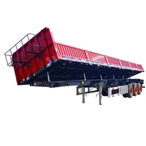 Commercial Truck Trailers 3 Axle Dump Truck Semi Trailer