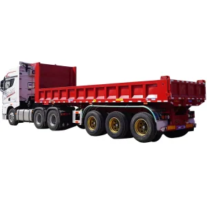 Commercial Truck Trailers 3 Axle Dump Truck Trailer Semi Trailer