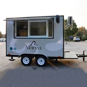 Concession Remorque Food Truck Mobile Kitchen Fully Equipped Camion Snack Coffee Ice Cream Trailer