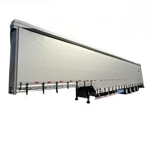 Configurable Curtainsider Trailers 345 Axle Adopting Industrial Grade PVC Corded Fabric Transport Systems