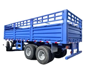 Construction Agriculture Stake Fence Semi Trailer Easy Load Unload