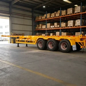 Construction Machinery Transport Trailer Manufacturer Direct Sale 40Ft Skeleton Semi-Trailer Heavy-Duty 60T Trailer