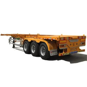 Container Chassis Semi Truck Trailers with 2/3 Axles and 50T Payload