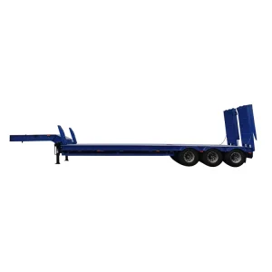 Container Transport Semi Trailer Flatbed Truck Trailer Steel Container Flatbed Trailer with 3 Axles for Delivery