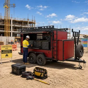 Contractor Mobile Workshop Trailer Heavy Duty Utility Trailer for Civil Engineering Infrastructure Maintenance
