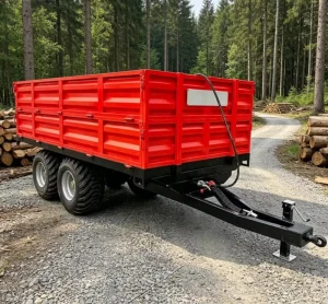Cost Effective 10 Ton 4 Wheel Hydraulic Dump Trailer for Tractor Heavy Duty Farm Transport Wagon for Grain Hay and Feed