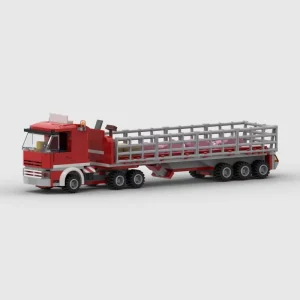 Creative Agricultural Transport Vehicle Building Blocks Educational ABS Plastic 1 12 Scale Custom Truck Trailer Model Toy Set