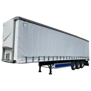Curtain Side Semi Trailer 40ft 3 Axle Utility Cargo Transport Truck With Sliding Tarp System for Sale