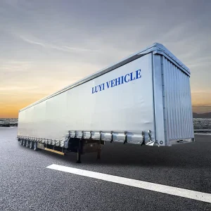 Curtain Side Semi Trailer 5 Axles 130cbm Side Open Container Box Semi Trailer For Sale