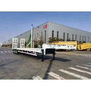 Custom 2/3/4 Axles Gooseneck Lowboy Truck Trailer Low Bed Semi Trailer