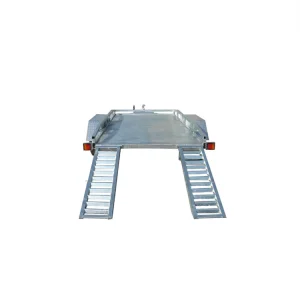 Custom 3500Kg 12*6 Car Trailer with LED Lights for Vehicle Transportation