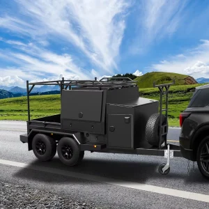 Custom Contractor Aluminum Utility Lightweight Commercial Tradesman Trailer Tool Trailer for Tradesman and Contractors