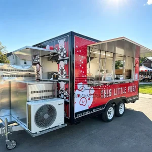 Custom Food Trucks Colombia Doner Kebab Food Truck Burger Tacos Food Trailer with Full Kitchen Equipment Food Truck