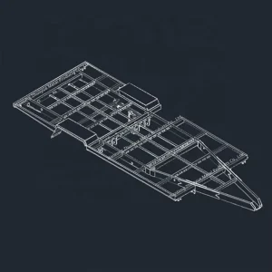 Custom Heavy Duty 3500KG RV Caravan Camper Chassis Frame 18x6FT OEM Trailer Metal Fabrication