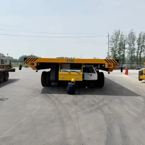 Custom Hydraulic Aluminum Alloy Flat Bed Trailer with Power Pack Self Propelled 900 Ton Max Payload Transport Solution